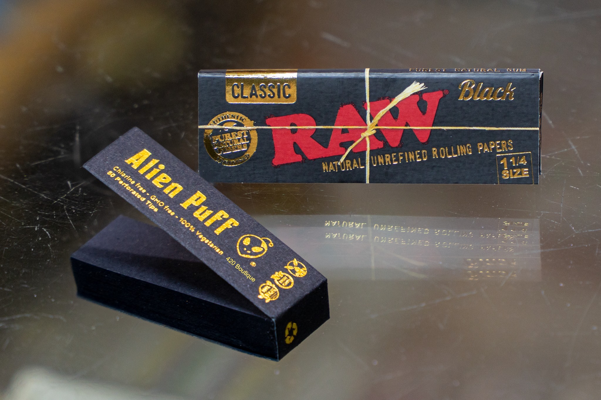 RAW CLASSIC BLACK 1 ¼ SIZE (79mm)